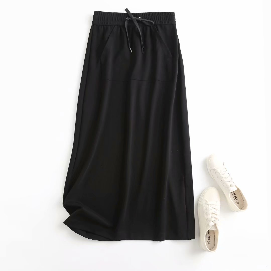 New Fashion Women's Korean Style New Solid Color Skirt Women