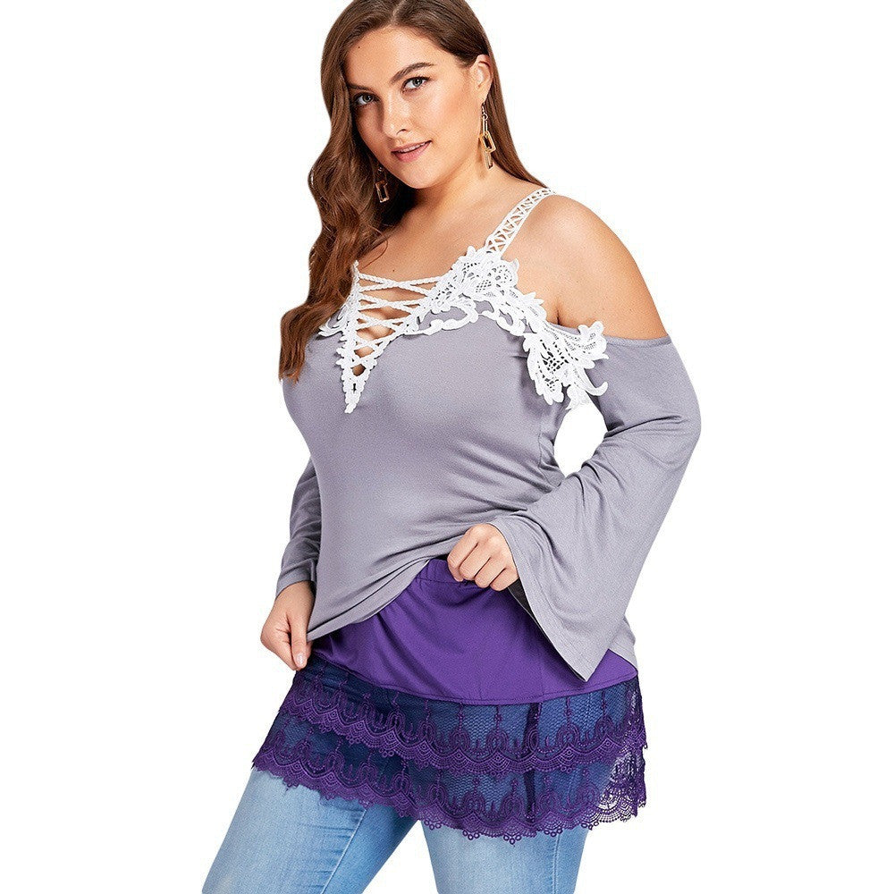 Trade Amazon Lace Hollow Stitching European And American Short Skirts Anti-Glare Skirt