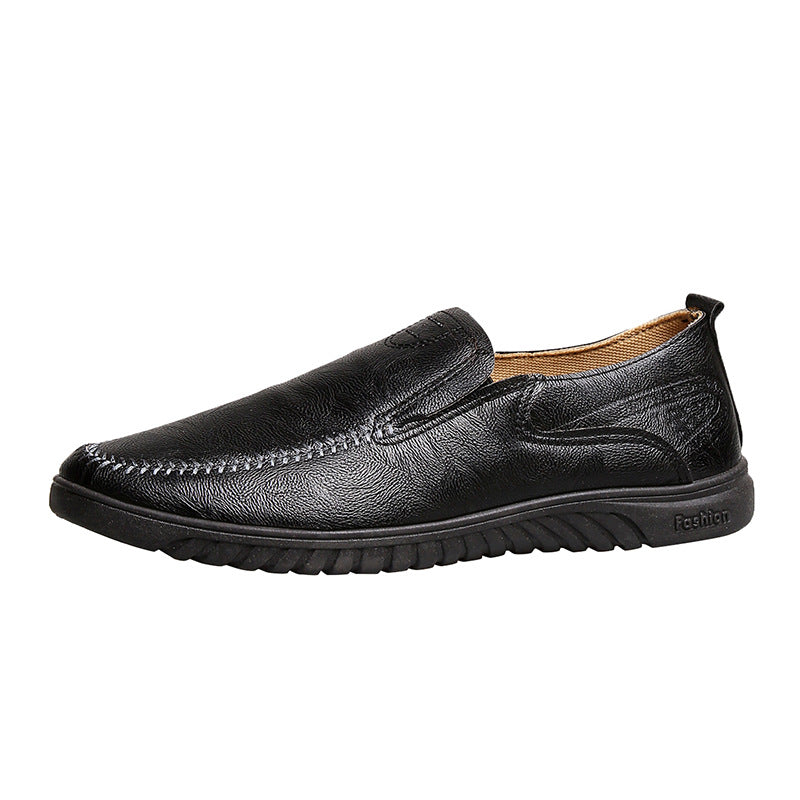 New Men's Casual Leather Shoes Lazy Shoes Pu Shoes