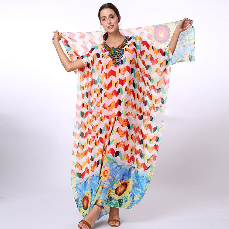 Printed Skirts And European And American Beach Dresses