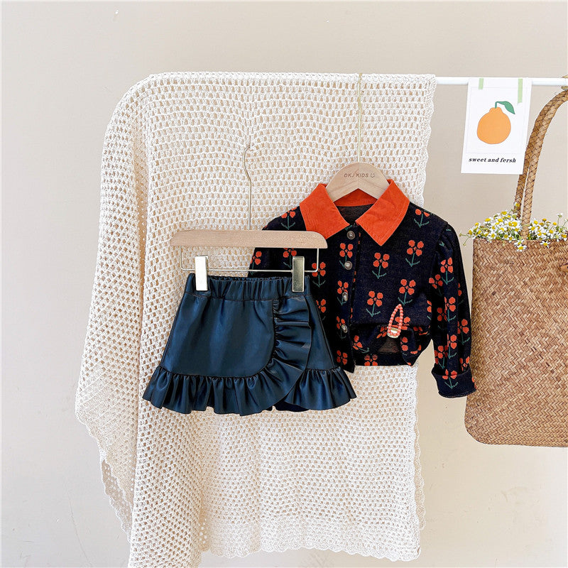 Autumn Children's Autumn Short Skirts Buttocks Autumn And Winter Skirts