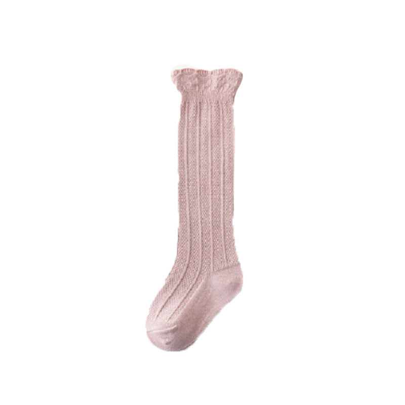 Baby solid color cotton socks