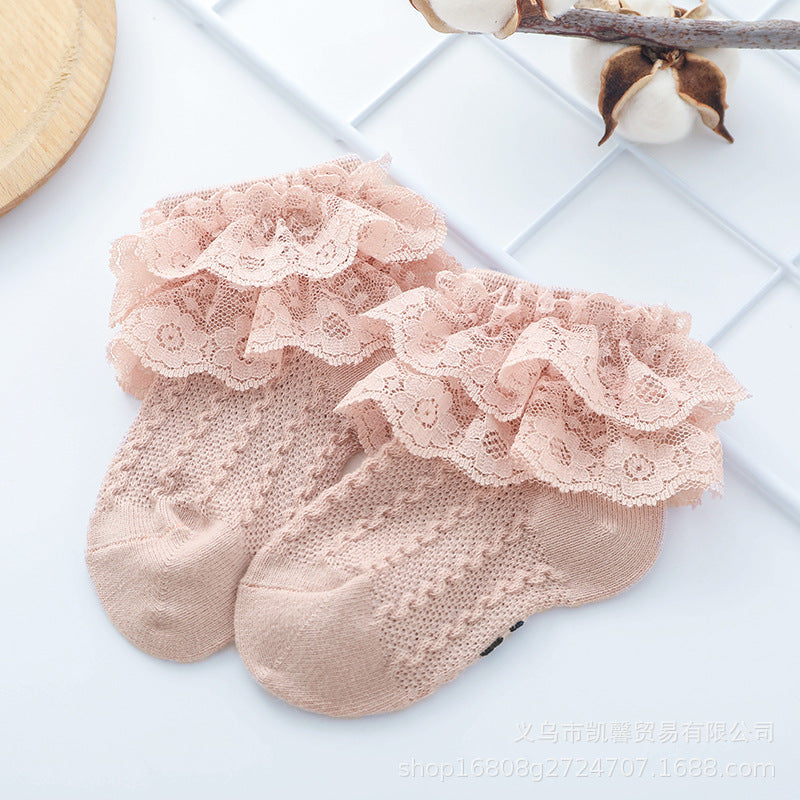 Baby Cotton Socks Dance Lace Stockings