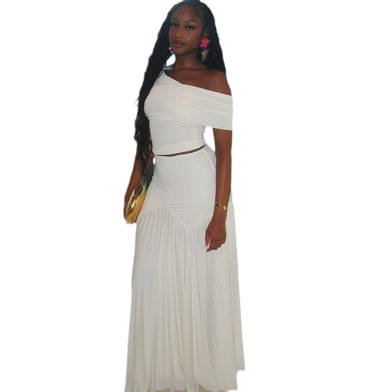 Women's Clothing Skirts Suit Sleeveless Off-shoulder