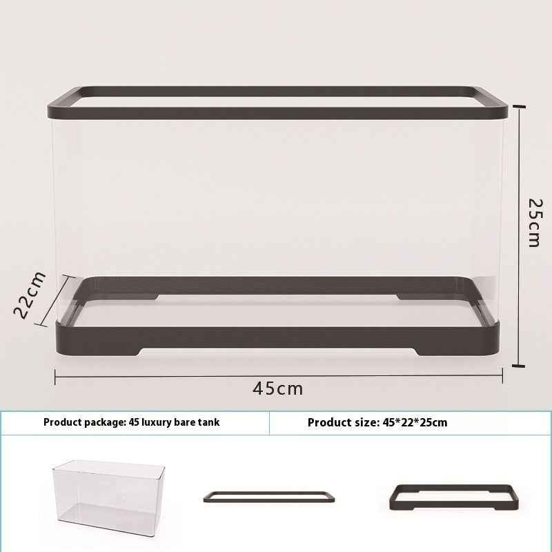 Acrylic Fish Tank - Transparent Lazy Aquarium - Amanluxe