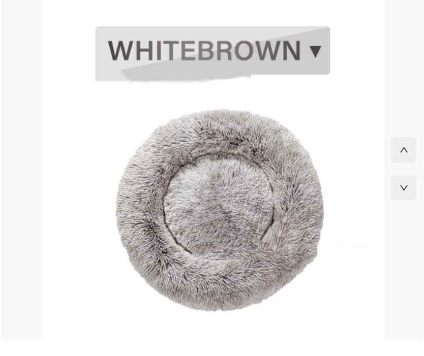 Round Cat Mattress - Long Fur Winter Pad - Amanluxe