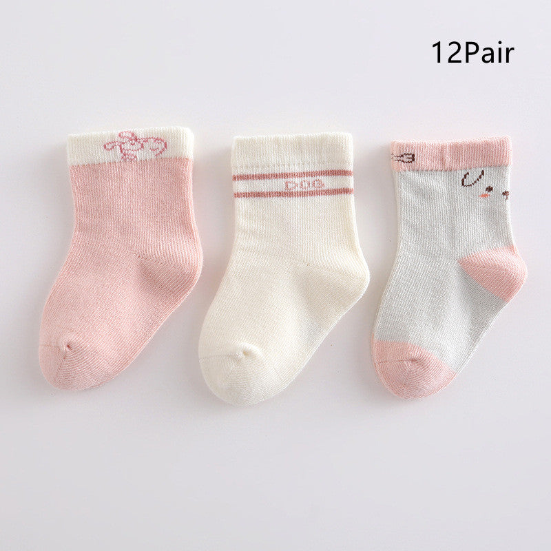 Children's Cartoon Animal Cotton Baby Socks