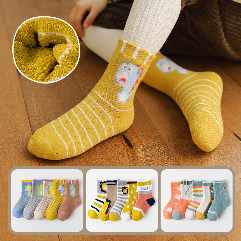 Fashion Thick Terry Socks Cartoon Casual Baby Socks