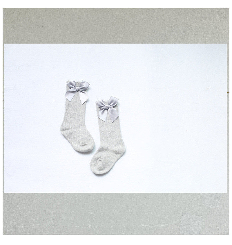 Korean Style Children's Socks Bubble Mouth Baby Mid-tube Socks