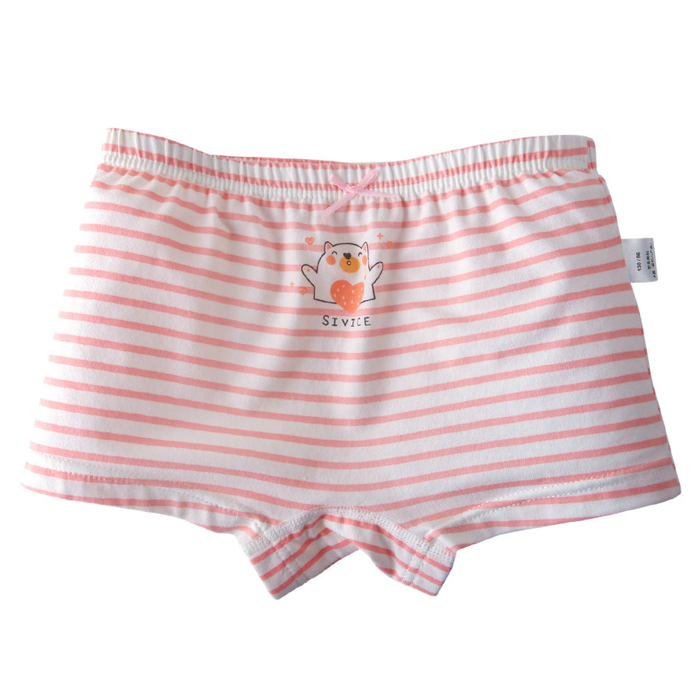 Children's Underwear Women's Pure Cotton Cartoon Boxers