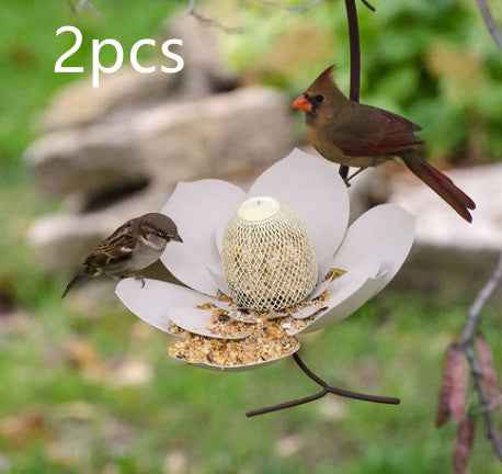 Petal Shape Bird Feeder - Wire Garden - Amanluxe