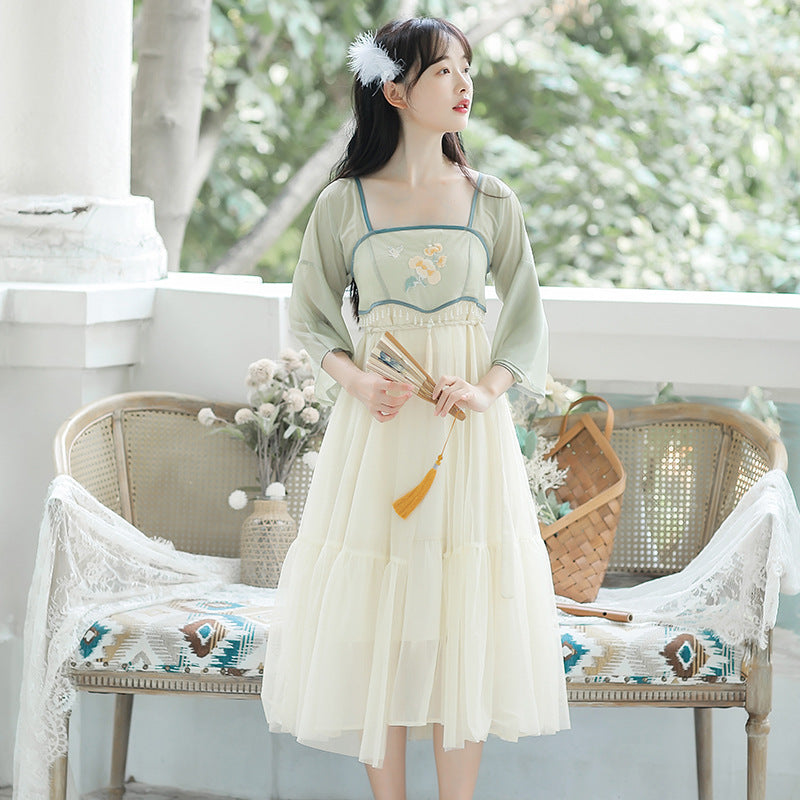 Guofeng Xianqi Embroidery Improved Hanfu