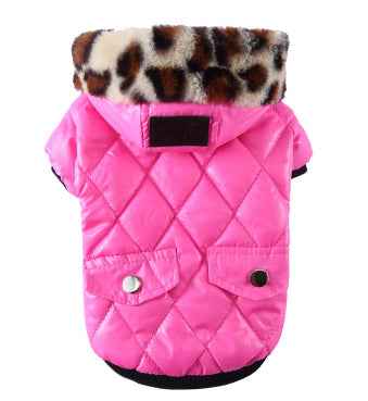 Dog Coat - Autumn Winter Fur Collar - Amanluxe