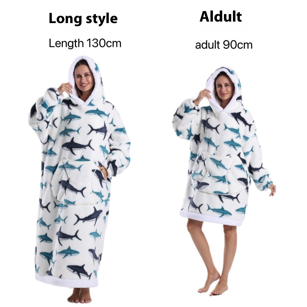 Cold-proof Clothes Pajamas Lazy TV Blanket
