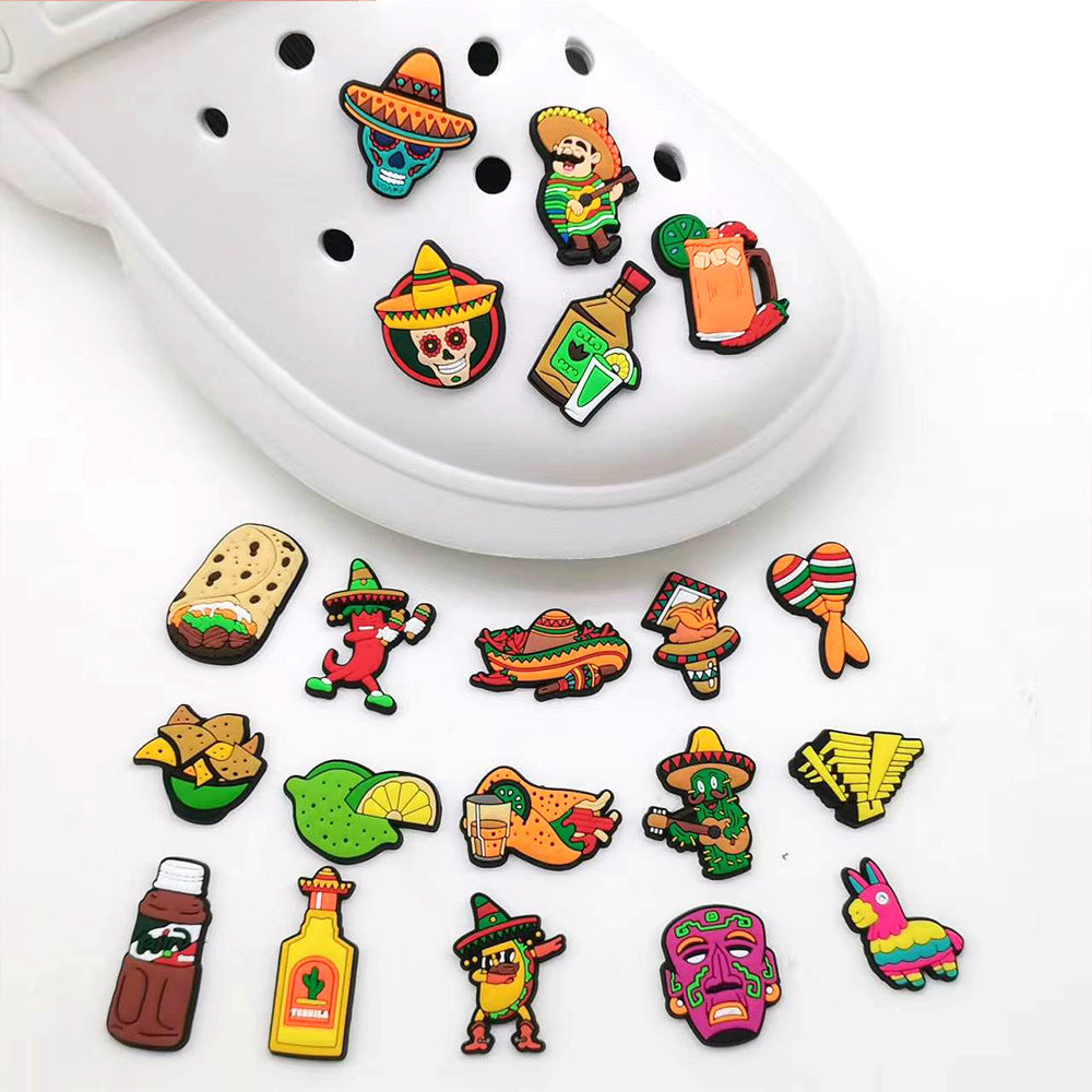 Mexican Food Series Interesting Diy Shoe Flower Decorations