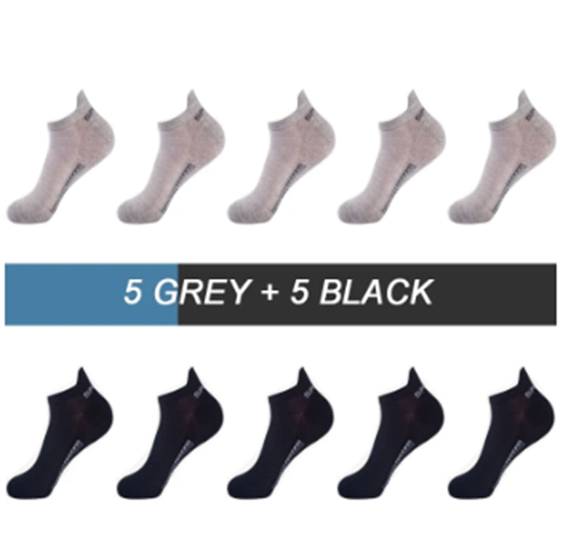 Socks Men's Cotton Socks Thin Exercise Socks Mesh Breathable Low Top Socks Handle Socks Ankle Socks
