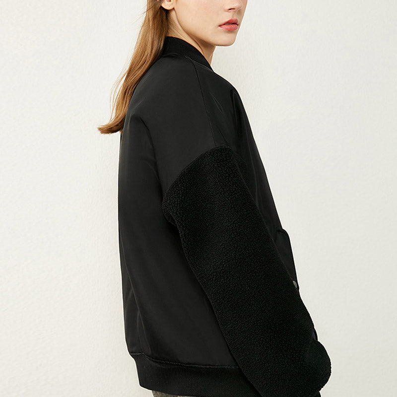 Padded jacket winter loose baseball small thick jacket