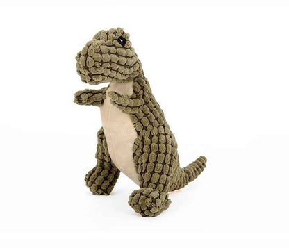 Giant Dinosaur Plush Dog Toy - Squeaker - Amanluxe