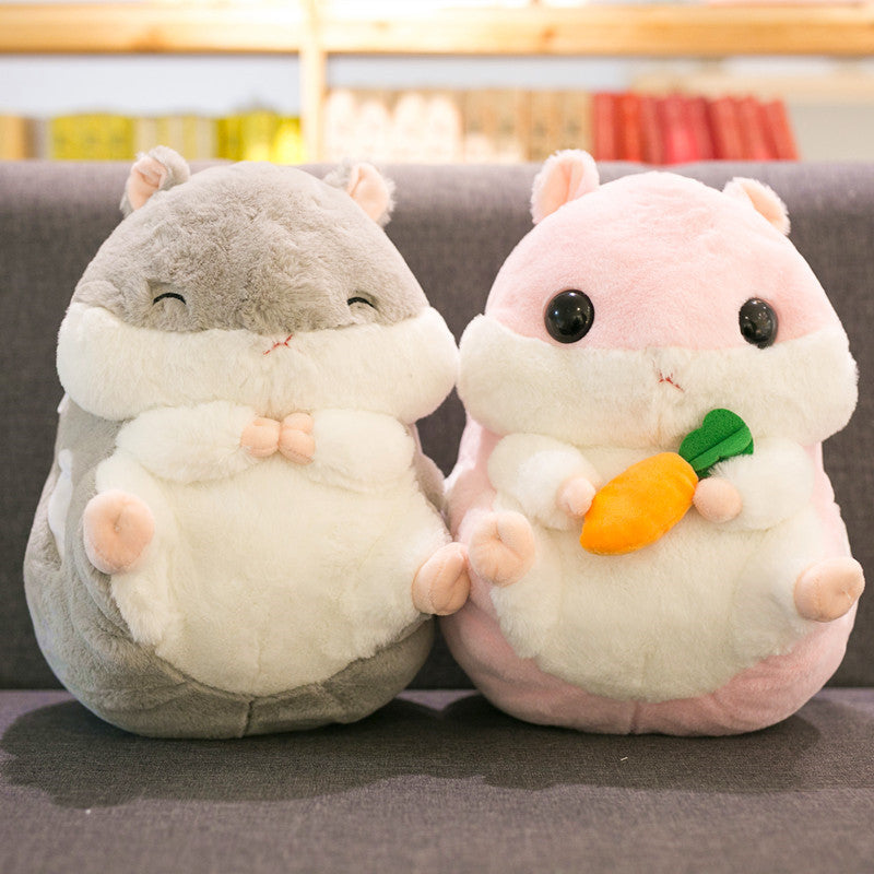 Cartoon hamster mouse pillow