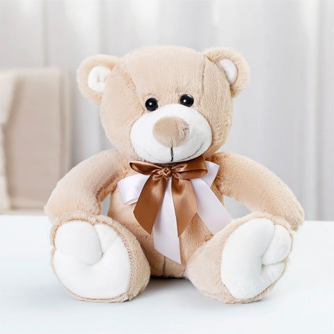 Cute Cartoon Hug Bear With Bow Tie Bear Plush Doll