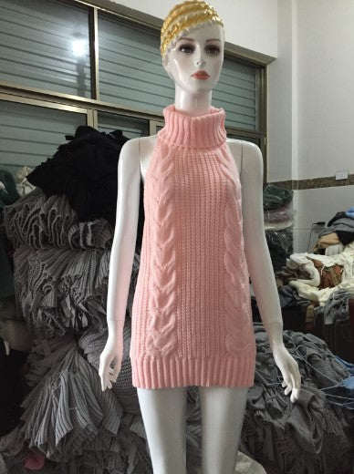 Medium and long sleeveless, sleeveless, belted skirts