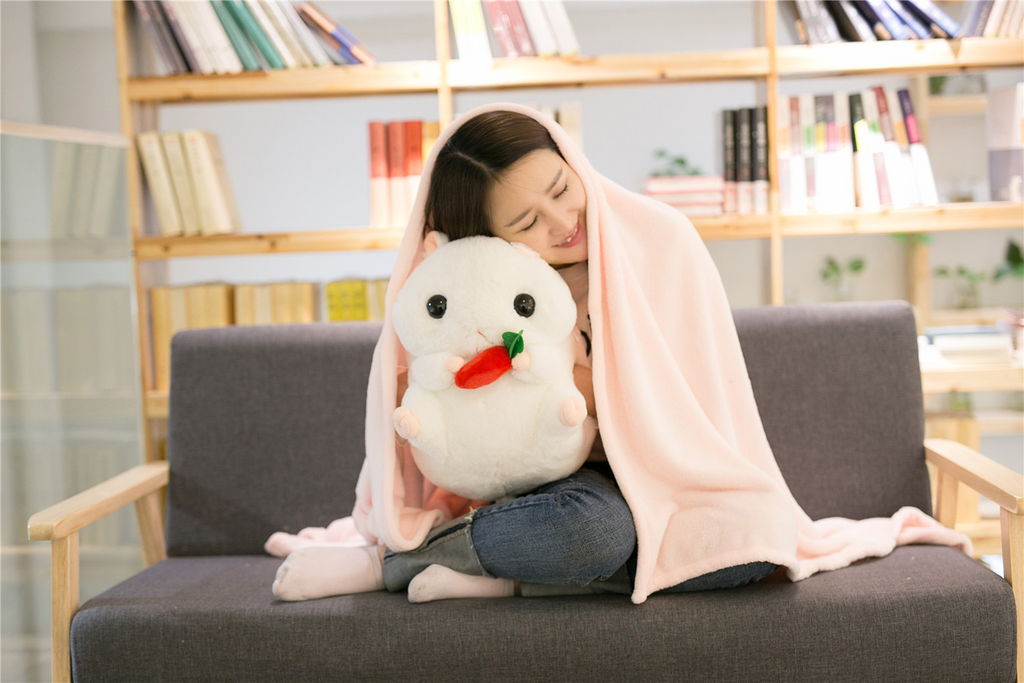 Cartoon hamster mouse pillow