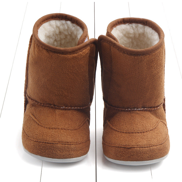 Suede cotton baby walking shoes baby soft soled shoes