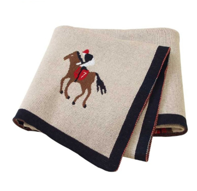 Pure Cotton Thread Casual Knitted Blanket Baby Hug Blanket