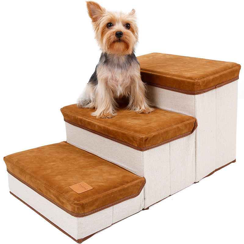 Dog Stairs with Storage - Pet Step Ladder - Amanluxe