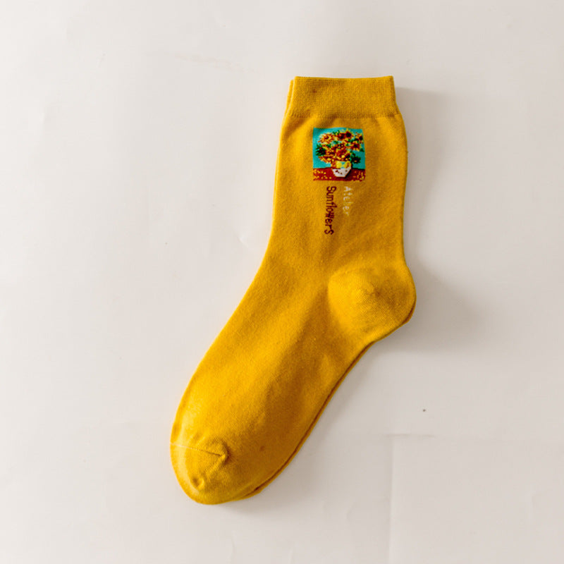 Childlike Illustration Socks Home Cartoon Series Socks
