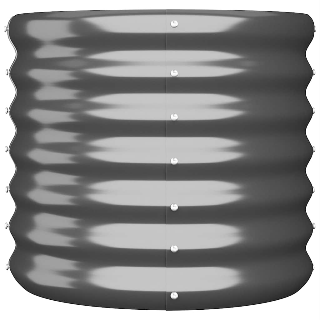 Galvanized Plant Pots 40x Anthracite   Galvanized Plant Pots