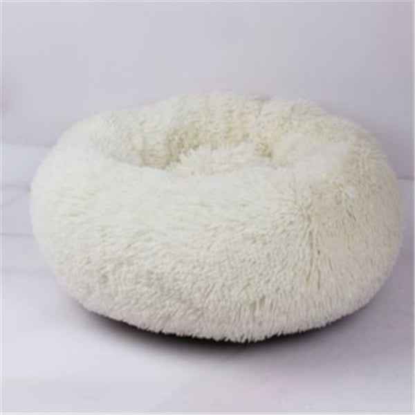 Round Cat Mattress - Long Fur Winter Pad - Amanluxe