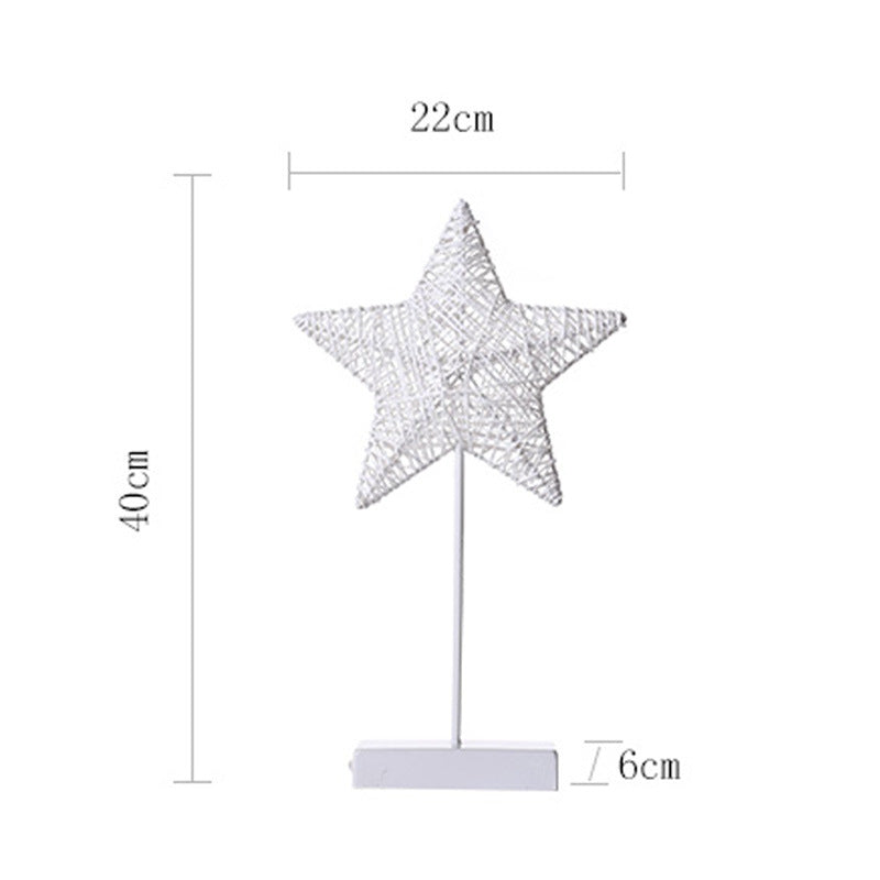 Fashionable Five-pointed Star And Moon Love Gift Modeling Lamp