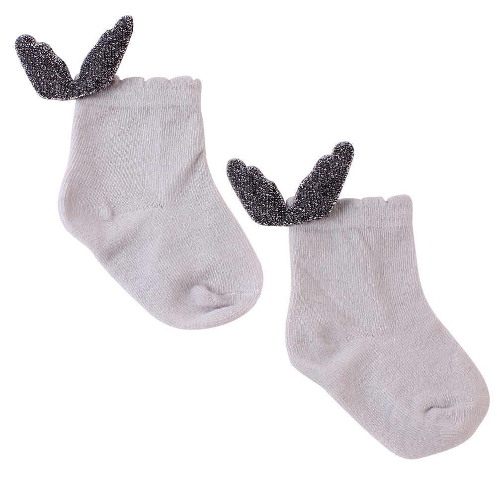 Angel wings baby loose mouth socks