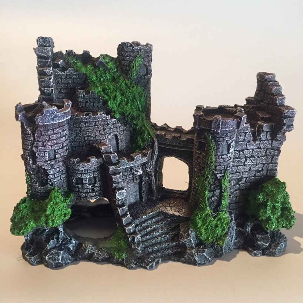 Fish Tank Resin Castle - Aquarium Decoration - Amanluxe
