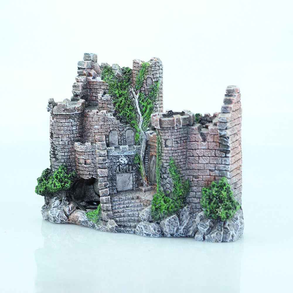 Fish Tank Resin Castle - Aquarium Decoration - Amanluxe