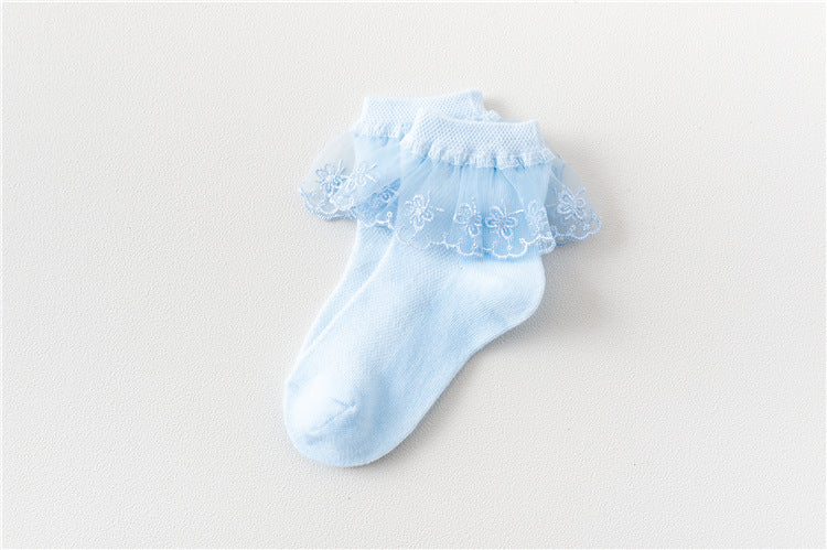 Girls' Thin Summer Mesh Baby Socks