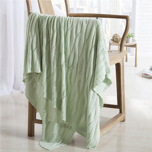 Bamboo fiber knitted blanket null