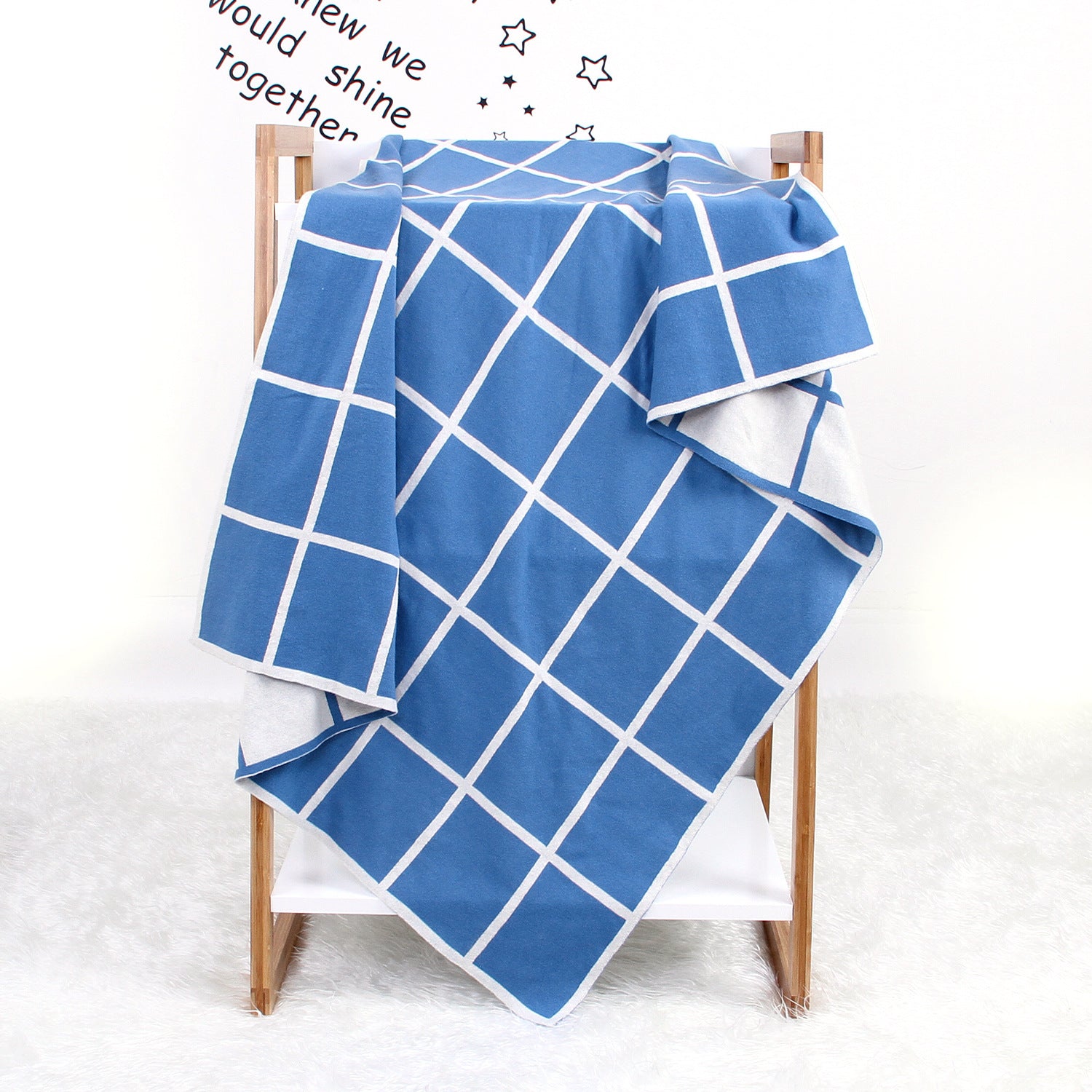 Baby Blanket Knitted Plaid Hug Blanket Baby Windproof Cover Quilt