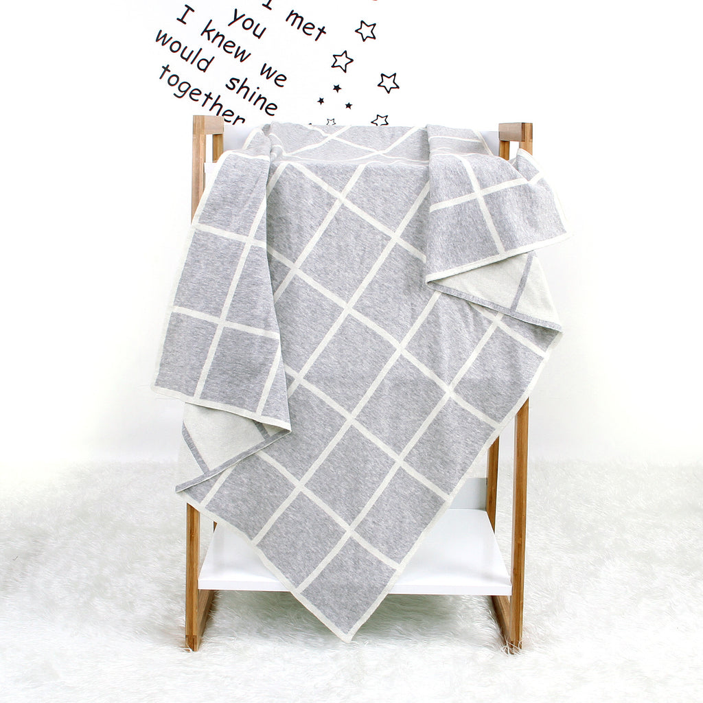 Baby Blanket Knitted Plaid Hug Blanket Baby Windproof Cover Quilt