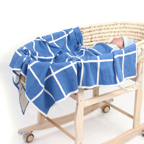 Baby Blanket Knitted Plaid Hug Blanket Baby Windproof Cover Quilt