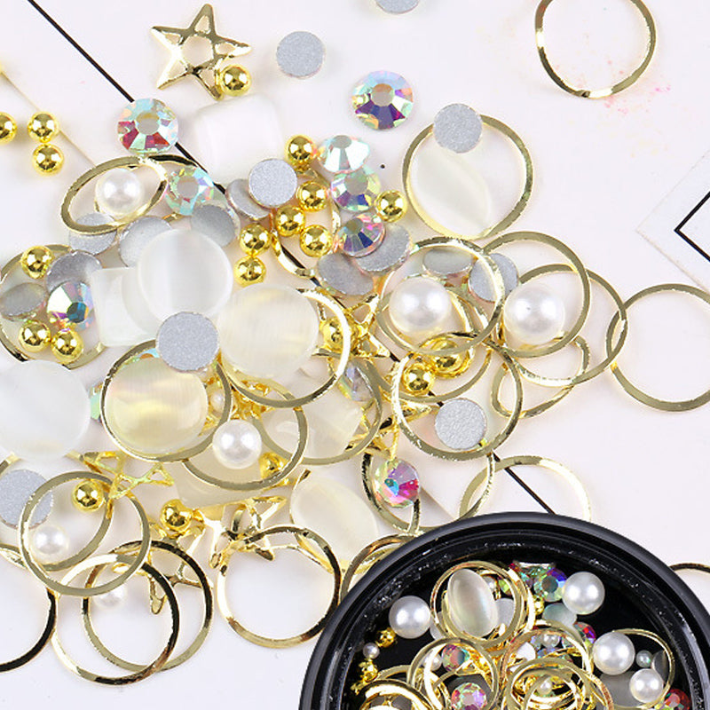 Nail Art Accessories Super Flash Diamond Nail Diamond Assortment null