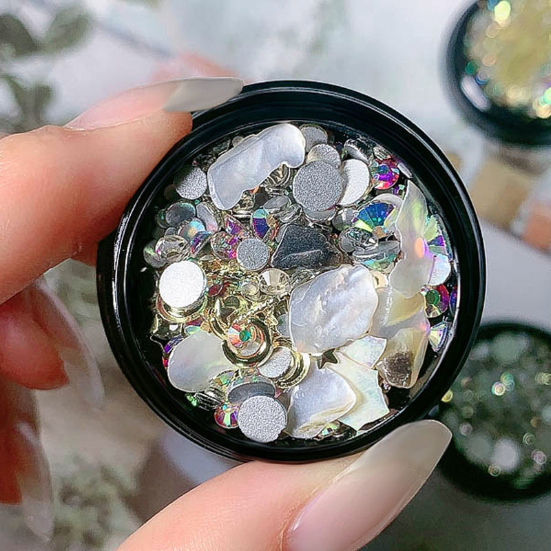 Nail Art Accessories Super Flash Diamond Nail Diamond Assortment null