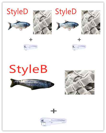 Electric Jumping Fish Cat Toy - USB Rechargeable - Amanluxe