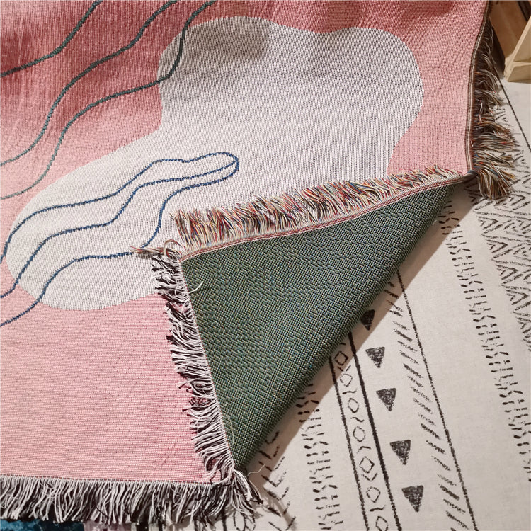 Leisure Blanket Line Blanket Creative Personality Art Blanket Cover Blanket Sofa Blanket null