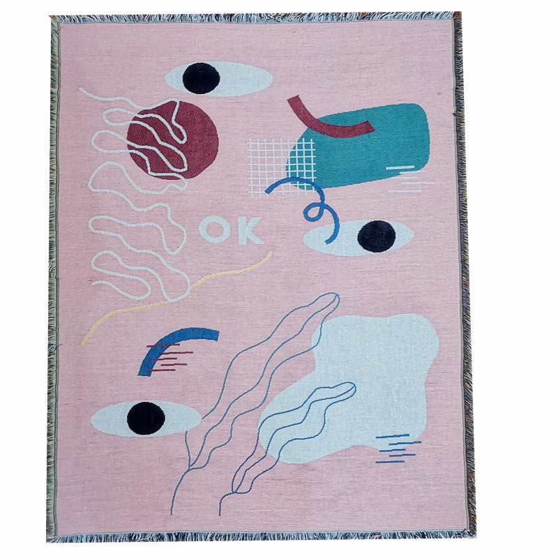 Leisure Blanket Line Blanket Creative Personality Art Blanket Cover Blanket Sofa Blanket null