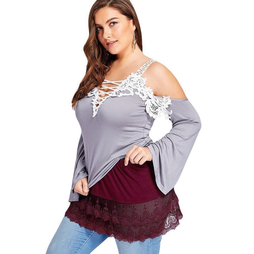 Trade Amazon Lace Hollow Stitching European And American Short Skirts Anti-Glare Skirt