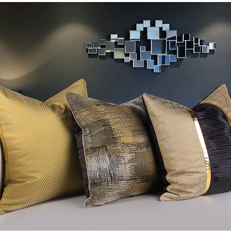 Cushion Light Luxury Simple Modern European Style Hug Pillowcase Sofa Model Room Living Room Pillow Backrest Pillow Waist Pillow