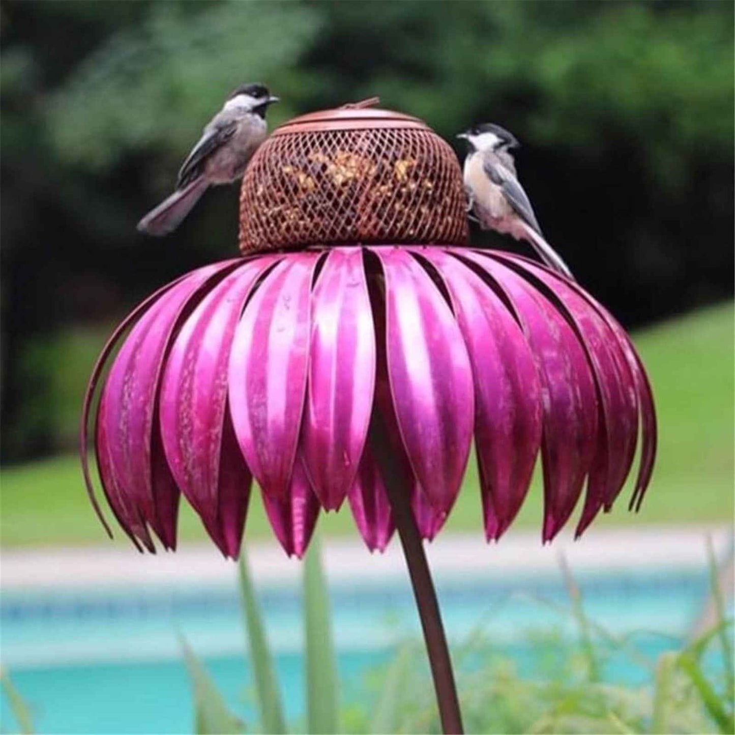 Petal Shape Bird Feeder - Wire Garden - Amanluxe