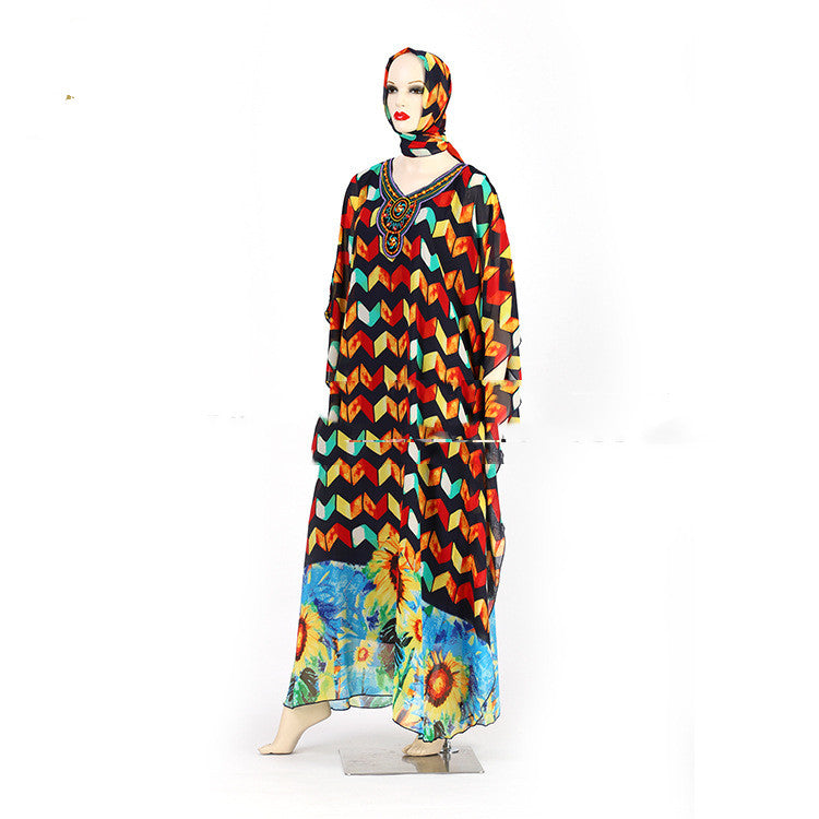 Printed Skirts And European And American Beach Dresses